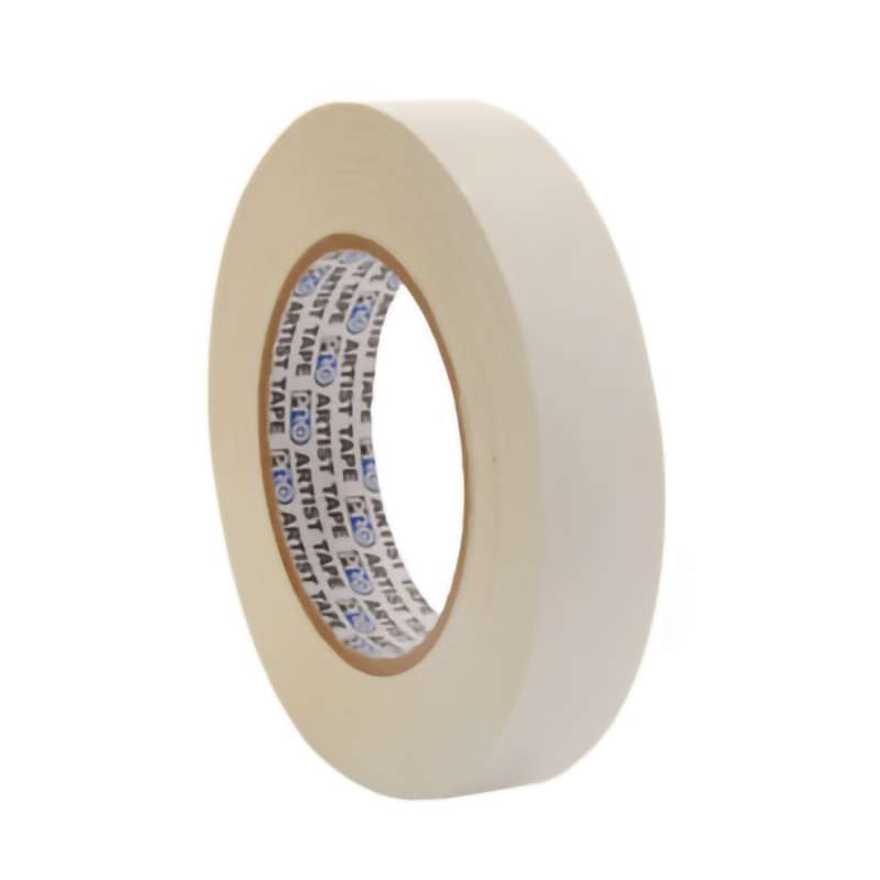 Artist Tape, 1"x60 Yds, 3" Core, 11 mil, White
